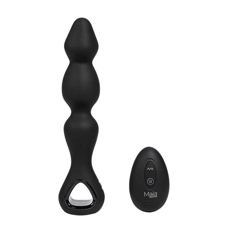 HUDSON 7.5” Beaded Silicone 10-Function Remote Control Anal Beads (8963432251609) (8988513468633)