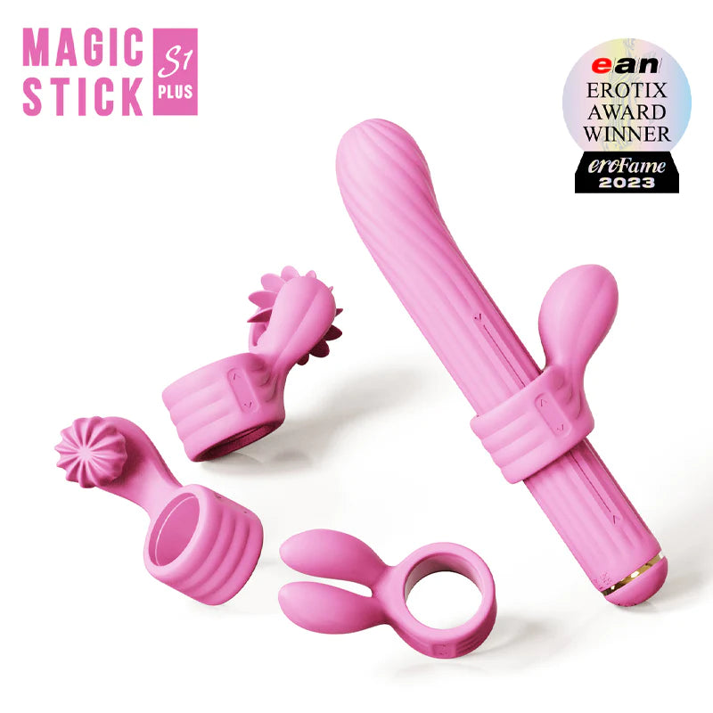 Magic Stick Multi Functioning Vibrator S1 Plus - Pink (8552277704921)