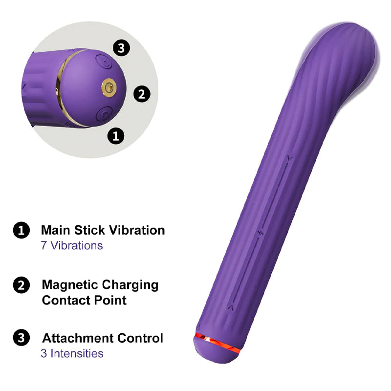 Copia de Magic Stick Multi Functioning Vibrator S1 Plus - Purple (8552283963609)