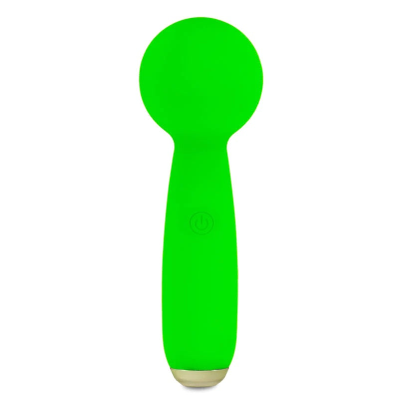 Petites Lil Exclaim Mini Wand Vibrator - Green (8552210727129)