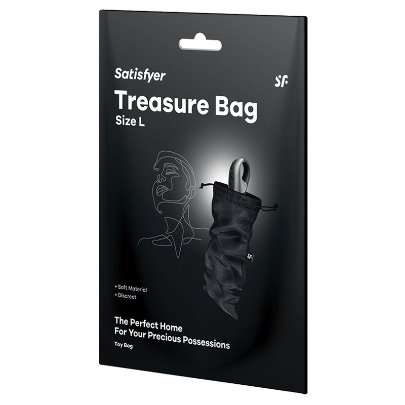 Satisfyer Treasure Bag L - Black (9077022228697)