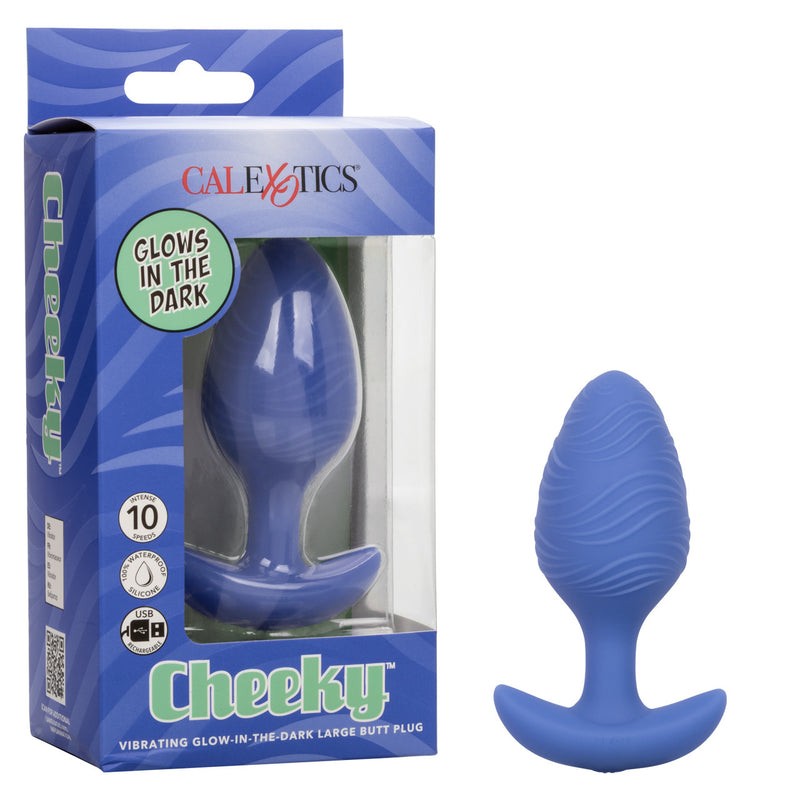 Cheeky™ Vibrating Glow-In-The-Dark Large Butt Plug (9020381593817)