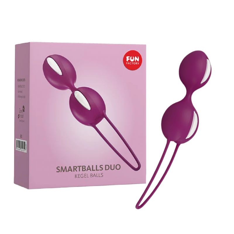 SMARTBALLS DUO - KEGELS BALLS - WHITE/GRAPE (7675700838617)