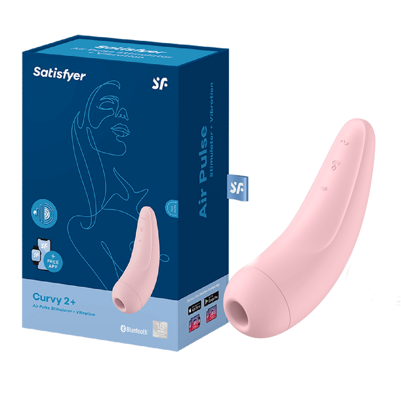 Satisfyer Curvy 2+ Air Pulse Stimulator in Pink (6141362831557)