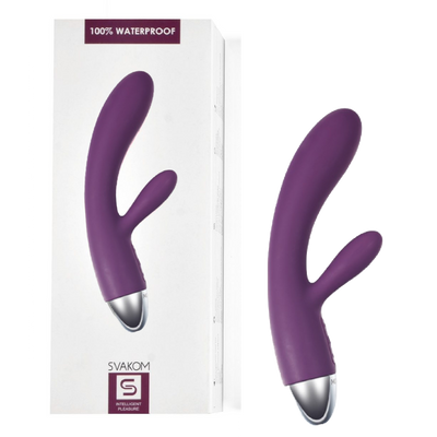 SVAKOM Alice Rabbit Vibrator for  G-Spot and Clitoris, Massager With Double Motor - Violet (6624883507397)