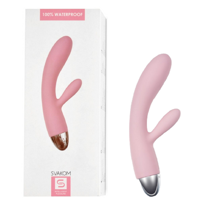 SVAKOM Alice Rabbit Vibrator for  G-Spot and Clitoris, Massager With Double Motor -  Pink (6624883310789)