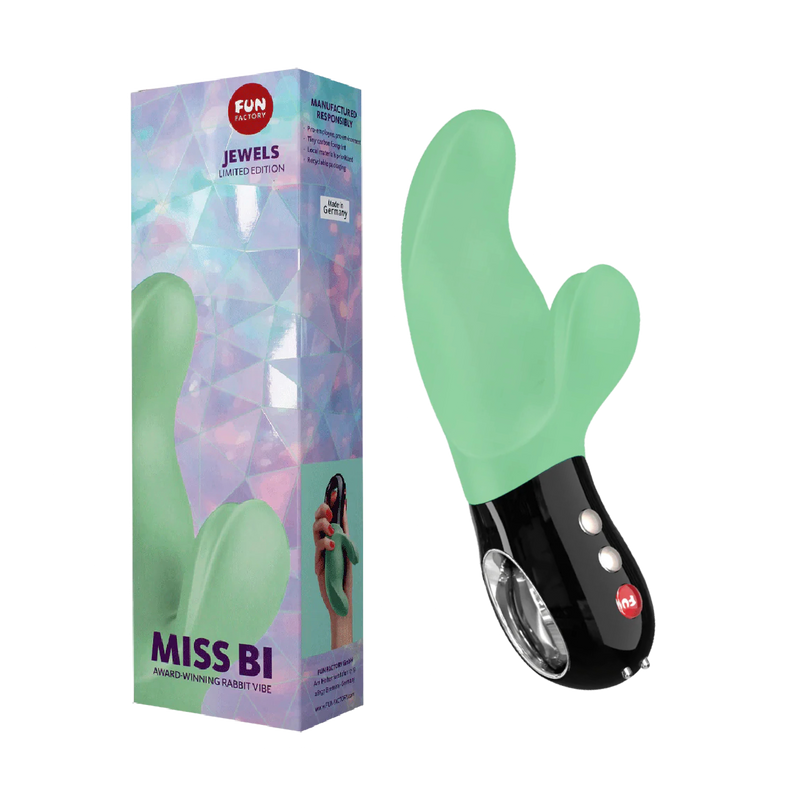 MISS BI RABBIT VIBRATOR - Jewels Special Edition / Pistachio (8388646830297)