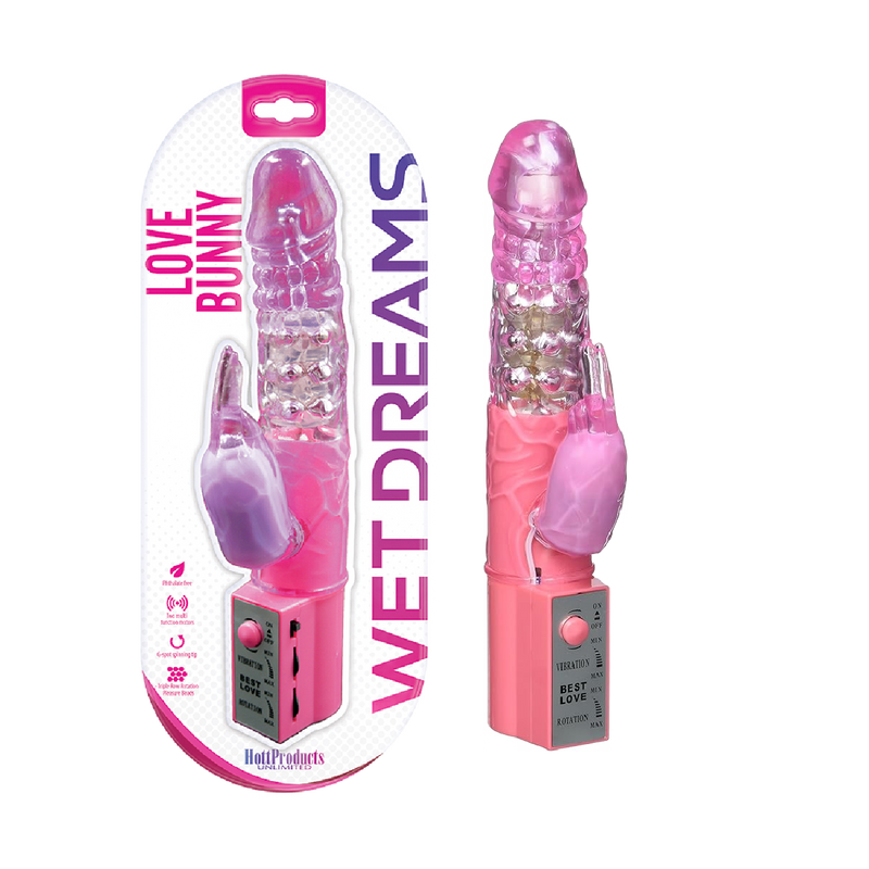 Wet Dreams Love Bunny-Pink Passion 9.5" (8390958416089)