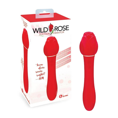 Wild Rose + Vibrator Silicone Suction Vibe (8616945058009)