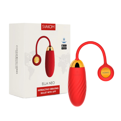 SVAKOM Ella Neo Interactive Vibrating Bullet With App - Red (4696852398179)