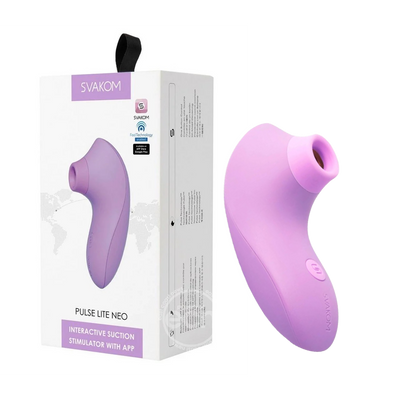 SVAKOM PULSE LITE NEO INTERACTIVE SUCTION STIMULATOR LAVENDER (8129767964889)