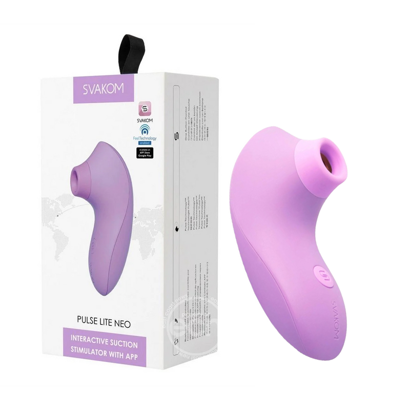 SVAKOM PULSE LITE NEO INTERACTIVE SUCTION STIMULATOR LAVENDER (8129767964889)