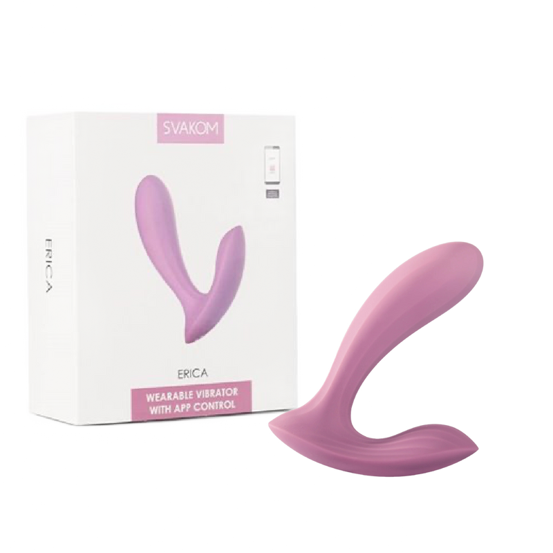 SVAKOM Erica Interactive App Controlled Vibrator - Pink (8438214197465)