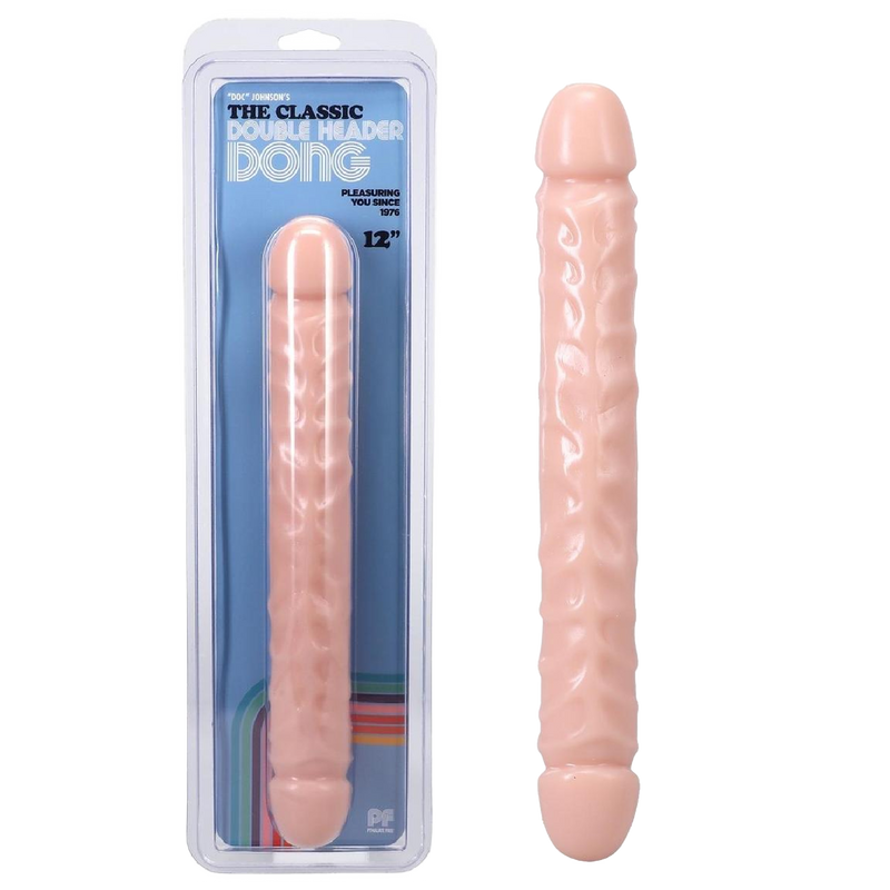 Jr. Veined Double Header - 12 Inch - White