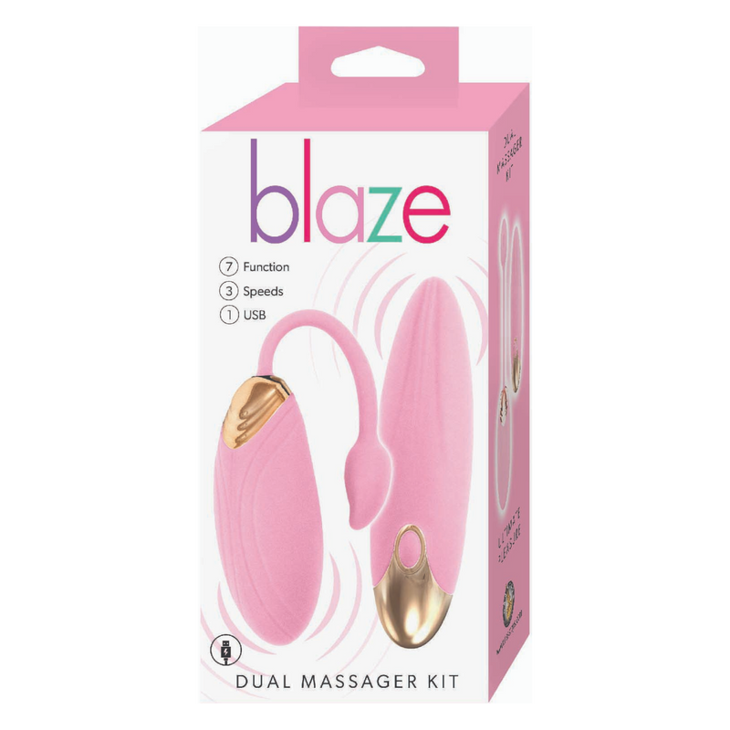 Blaze Dual Massager Kit - Pink