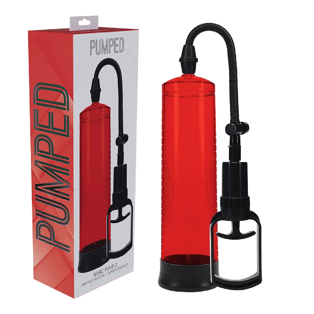 PUMPED - Basic Pump 2 - Water Resistant - Red – WET DREAMS PTY