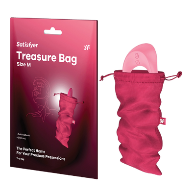 Satisfyer Treasure Bag M- Pink (9077021966553)