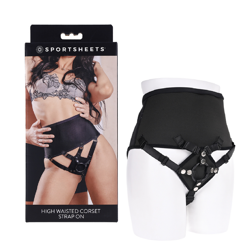 Sportsheets High Waisted Corset Strap On (9077028552921)