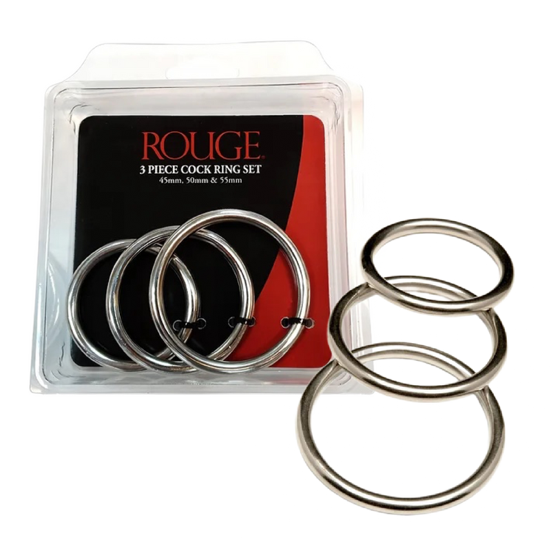 3 Piece Stainless Steel Cock Ring Set (8181851029721)