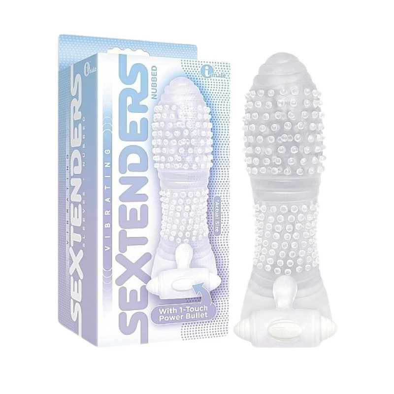 Vibrating Sextenders, Nubbed - Clear (8255090360537)