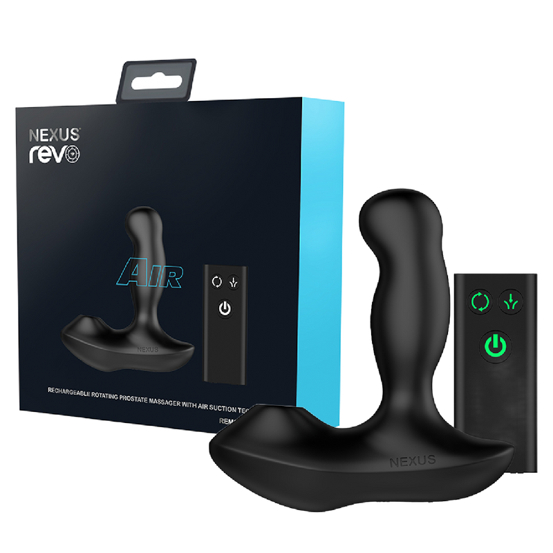 Revo Air Remote Control Rotating Prostate Massager With Suction (8166103220441)