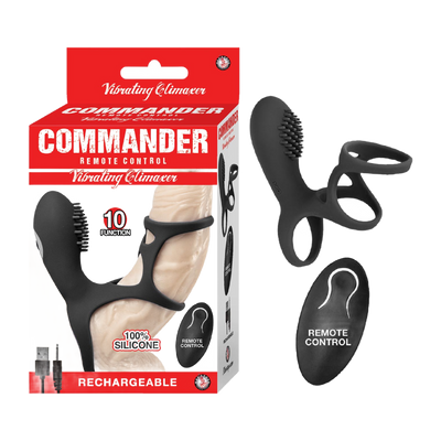 COMMANDER REMOTE CONTROL VIBRATING CLIMAXER-BLACK (4715718344803)