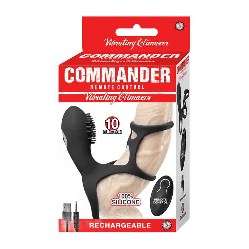 COMMANDER REMOTE CONTROL VIBRATING CLIMAXER-BLACK (4715718344803)