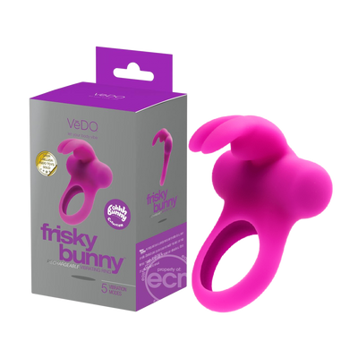 Frisky Bunny Rechargeable Vibrating Ring (6109055189189)