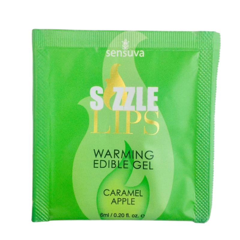 Sizzle Lips Warming Edible Gel Caramel Apple Foil (7731500187865)