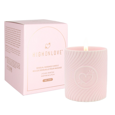 HighOnLove Litchi Martini Massage Candle (8164960403673)