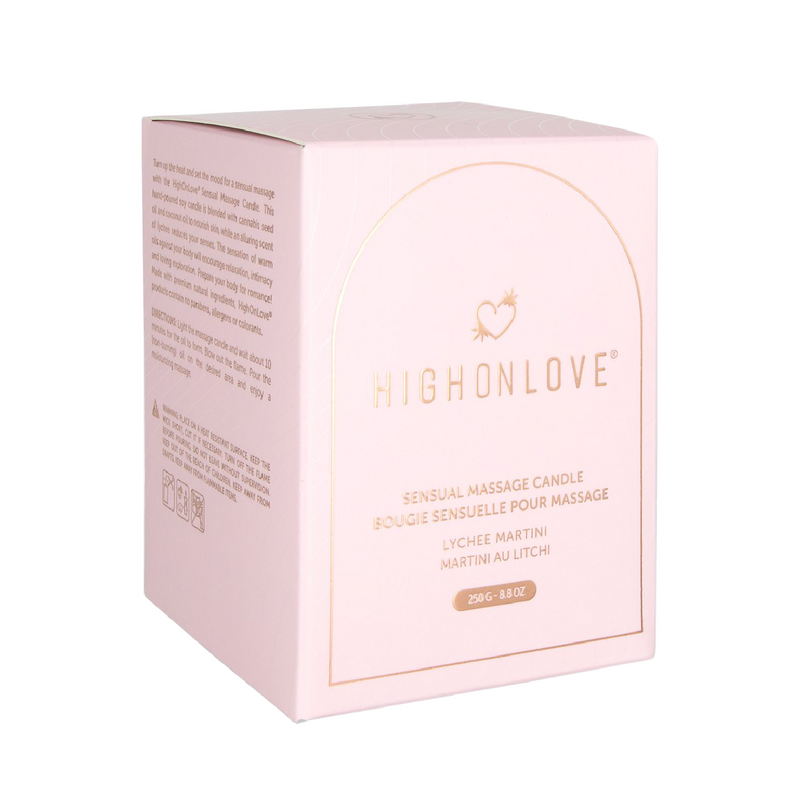 HighOnLove Litchi Martini Massage Candle (8164960403673)