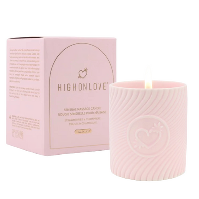 HighOnLove Strawberry Champagne Massage Candle (8164952342745)