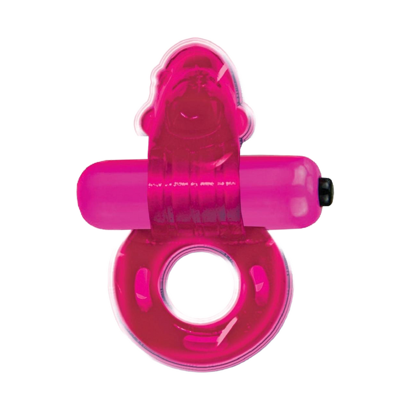 Purrfect Pets Tickle Me Dolphin Silicone Stimulator with Vibrating Bullet - Pink (9084371927257)