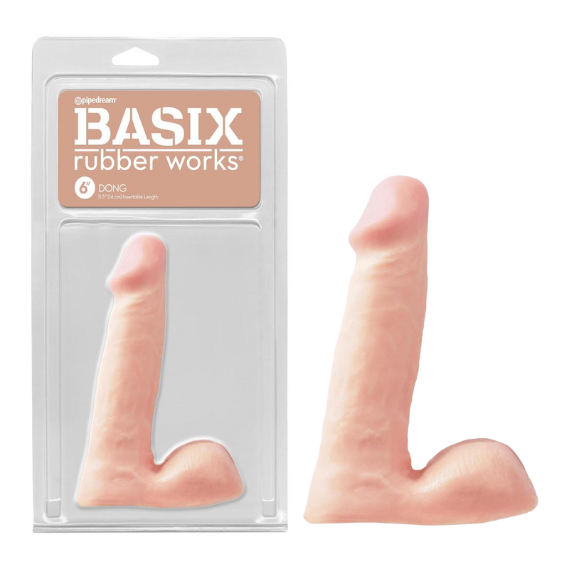 Basix Rubber Works Dong 6in - Vanilla