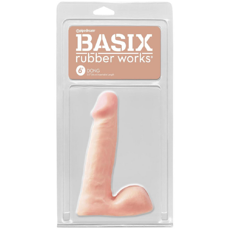 Basix Rubber Works Dong 6in - Vanilla