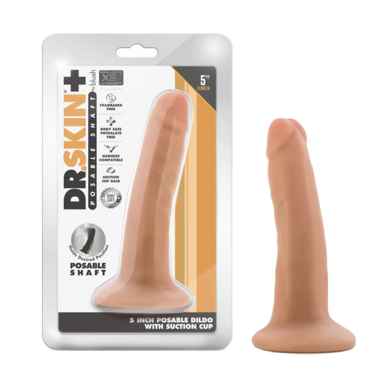 Dr.Skin 5" Cock With SuctionCup Vanilla