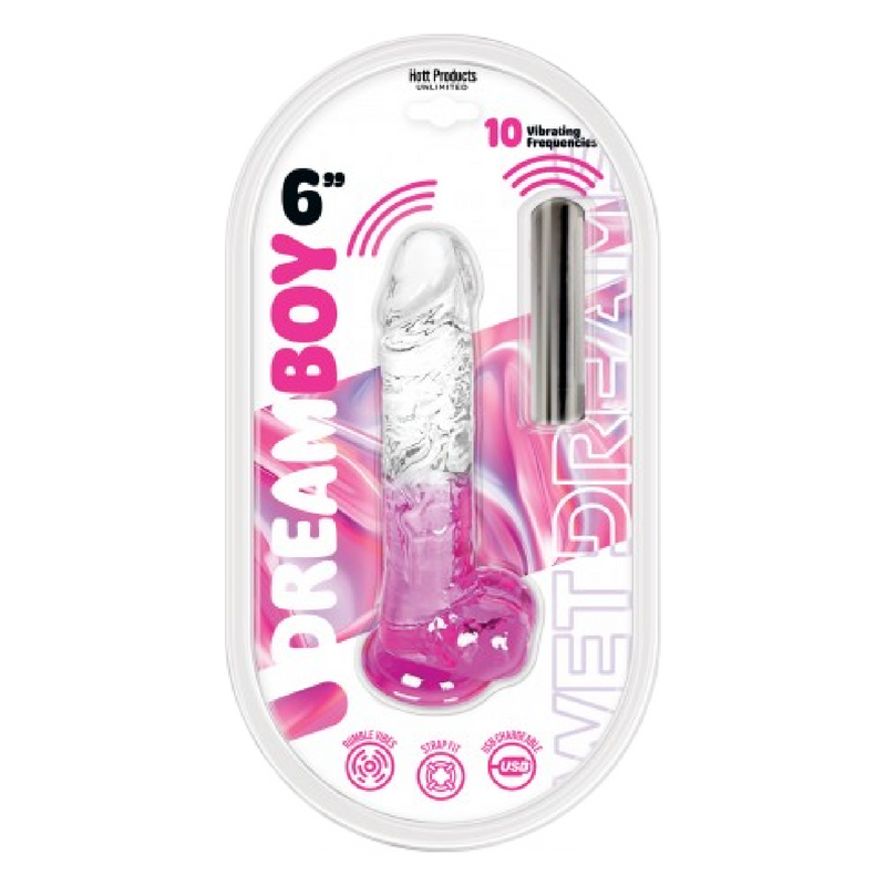 Dream Boy 6" Magenta - Jelly Vibrator