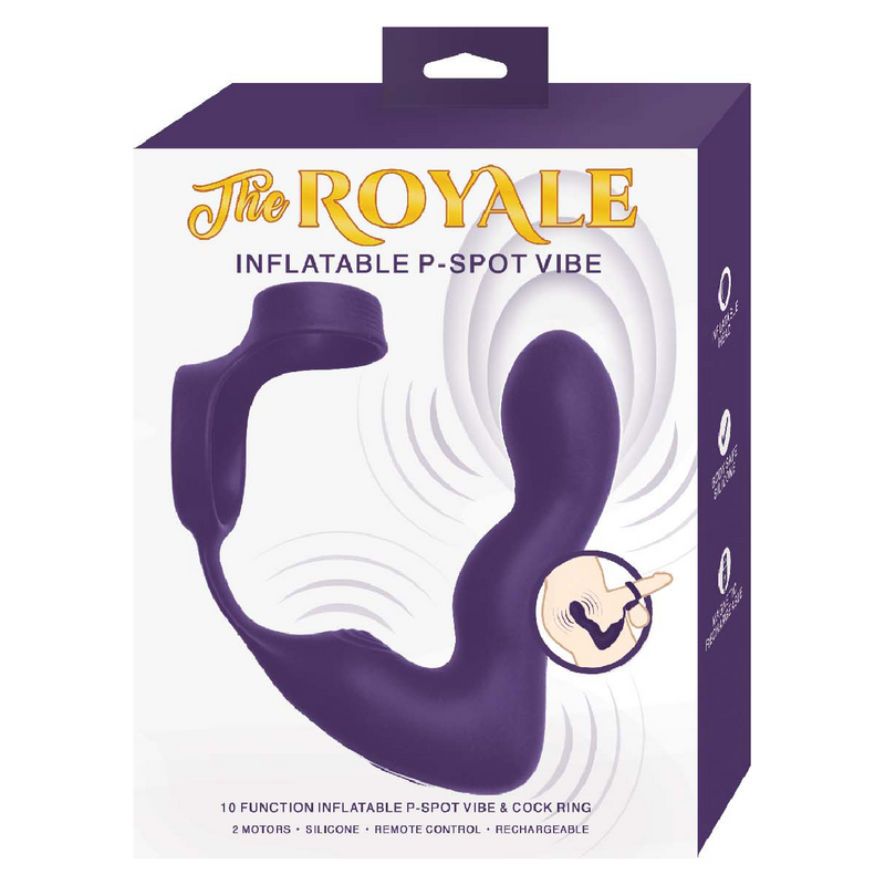 The Royal Inflatable P-Spot Vibe - Purple