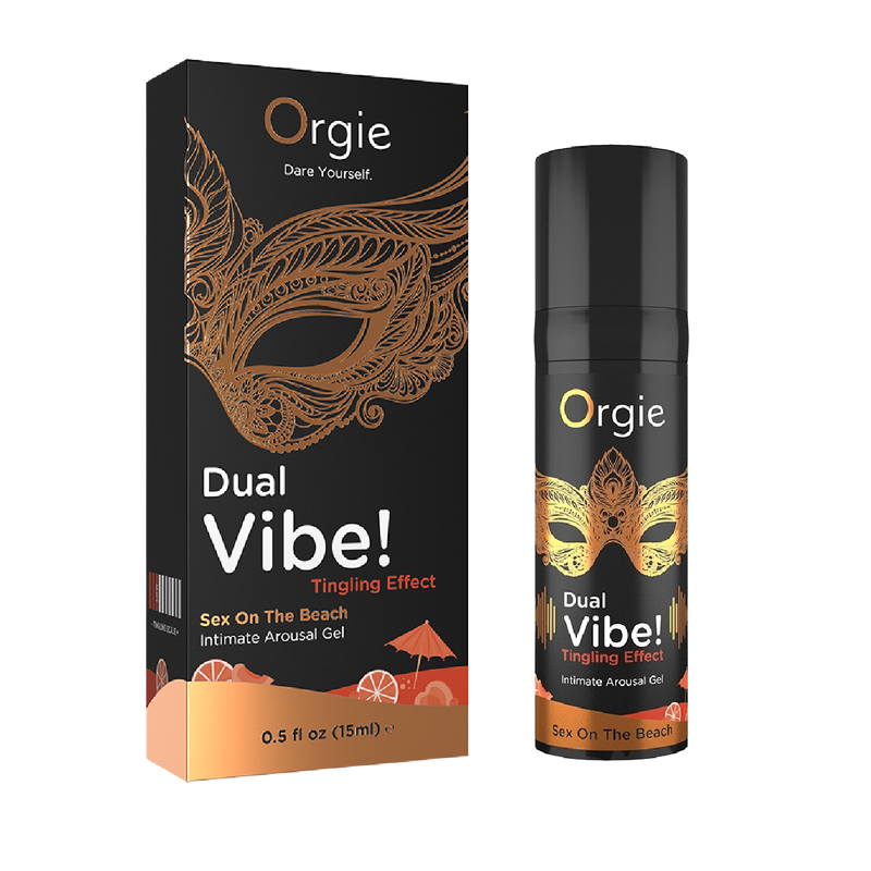 Orgie Dual Vibe! Intimate Arousal Gel-Sex on The Beach