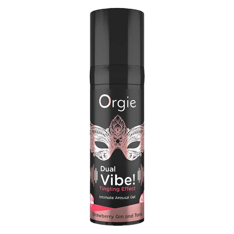 Orgie Dual Vibe! Intimate Arousal Gel- Strawberry Gin and Tonic