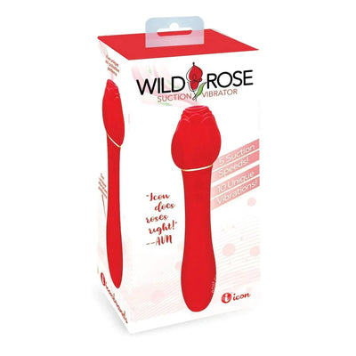 Wild Rose + Vibrator Silicone Suction Vibe (8616945058009)