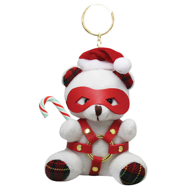 Master Series Holiday Bondage Bear Keychain-White (9079198220505)