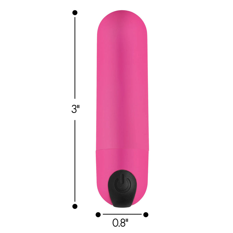 21X Vibrating Bullet With Remote Control - Pink (8189832888537)