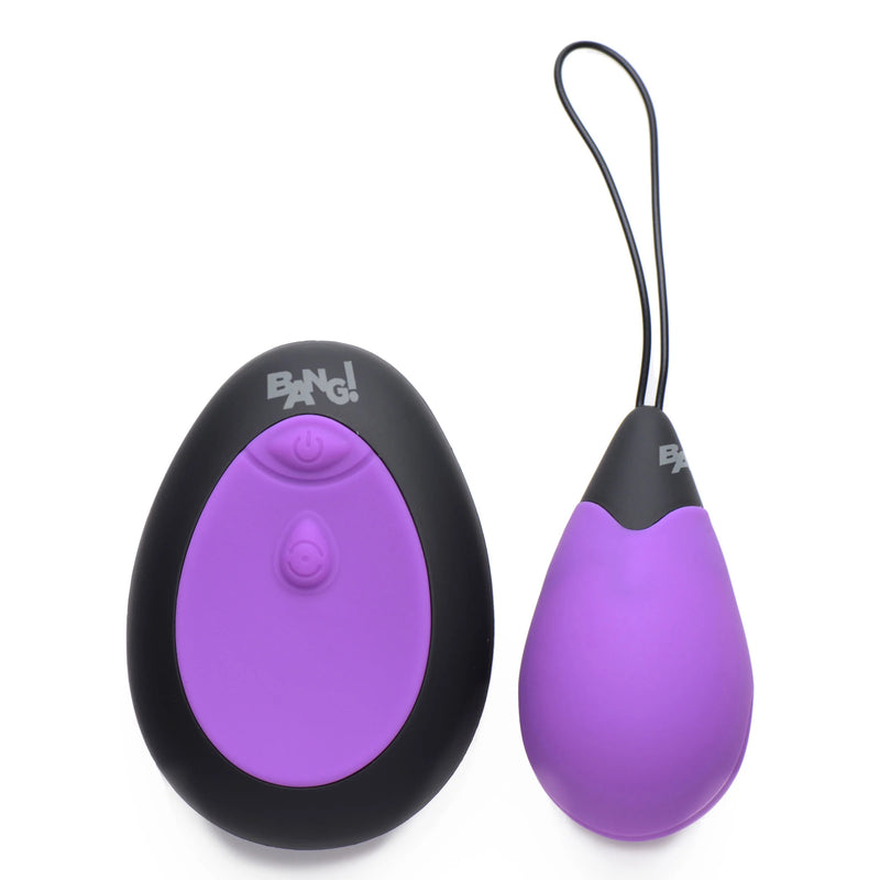 10X Silicone Vibrating Egg - Purple (8350037180633)