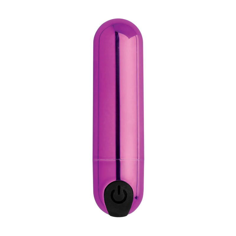 10X Rechargeable Vibrating Metallic Bullet - Purple (8189646733529)
