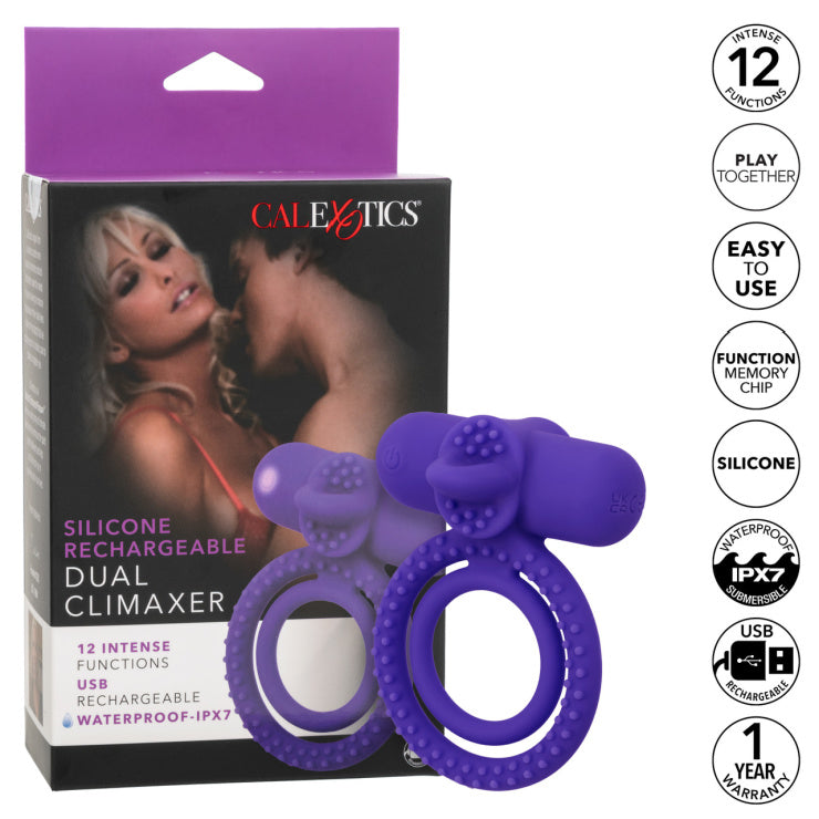 Silicone Rechargeable Dual Climaxer (9036338331865)