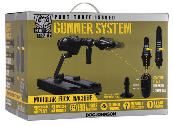 Fort Troff - Gunner System - 3-In-1 Modular Fuck Machine - Black (8369675731161)