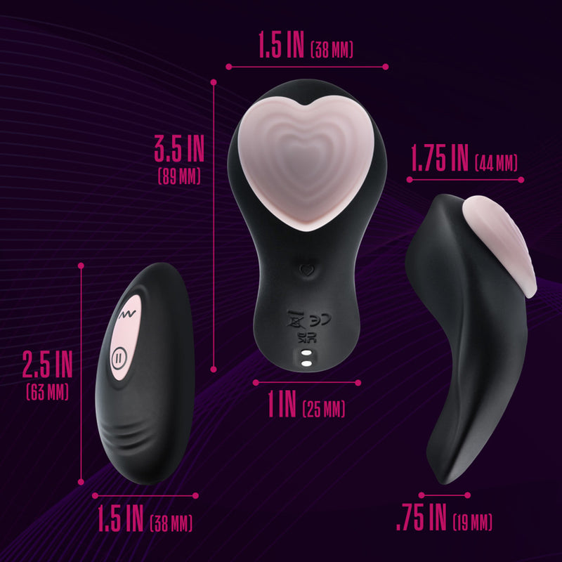 Temptasia - Heartbeat - Panty Vibe with Remote - Pink (8420878057689)