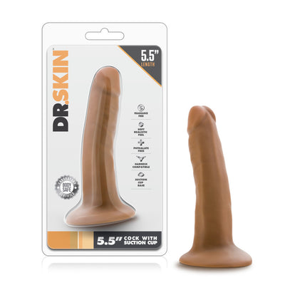 Dr. Skin - 5.5 Inch Cock With Suction Cup - Mocha (8400730325209)