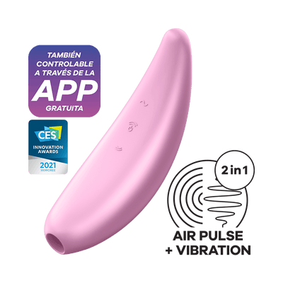 Satisfyer Curvy 3+ Air Pulse Stimulator in Pink (6686795432133)